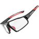 ROCKBROS Fahrradbrille SP216BK, (4 teilig), Photochrome UV400 Brille mit Belüftung