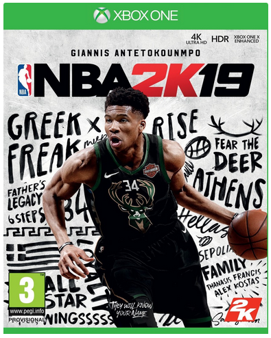 2K Games NBA 2K19, XBox One video-game Basis Xbox One