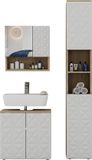 Vicco Badkamermeubelset Edge Wit 3-delig