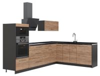 Vicco Cuisine d'angle "Fame-Line", Chêne doré/Anthracite, 287 x 207 cm