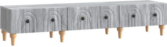 vidaXL TV Kast met lade Grijs sonoma 147 x 34,5 x 30 cm Bewerkt hout