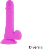 Diversia - Vibrator - Realistische Dildo - Met Afstandsbediening - 20.5cm - Paars