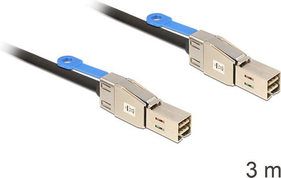 Delock Mini-SAS HD SFF-8644 > Mini-SAS HD SFF-8644 - 3 meter