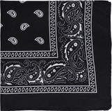 Henbrandt Bandana - zwart - boeren zakdoek - dames/heren - vierkant - cowboy verkleedkleding