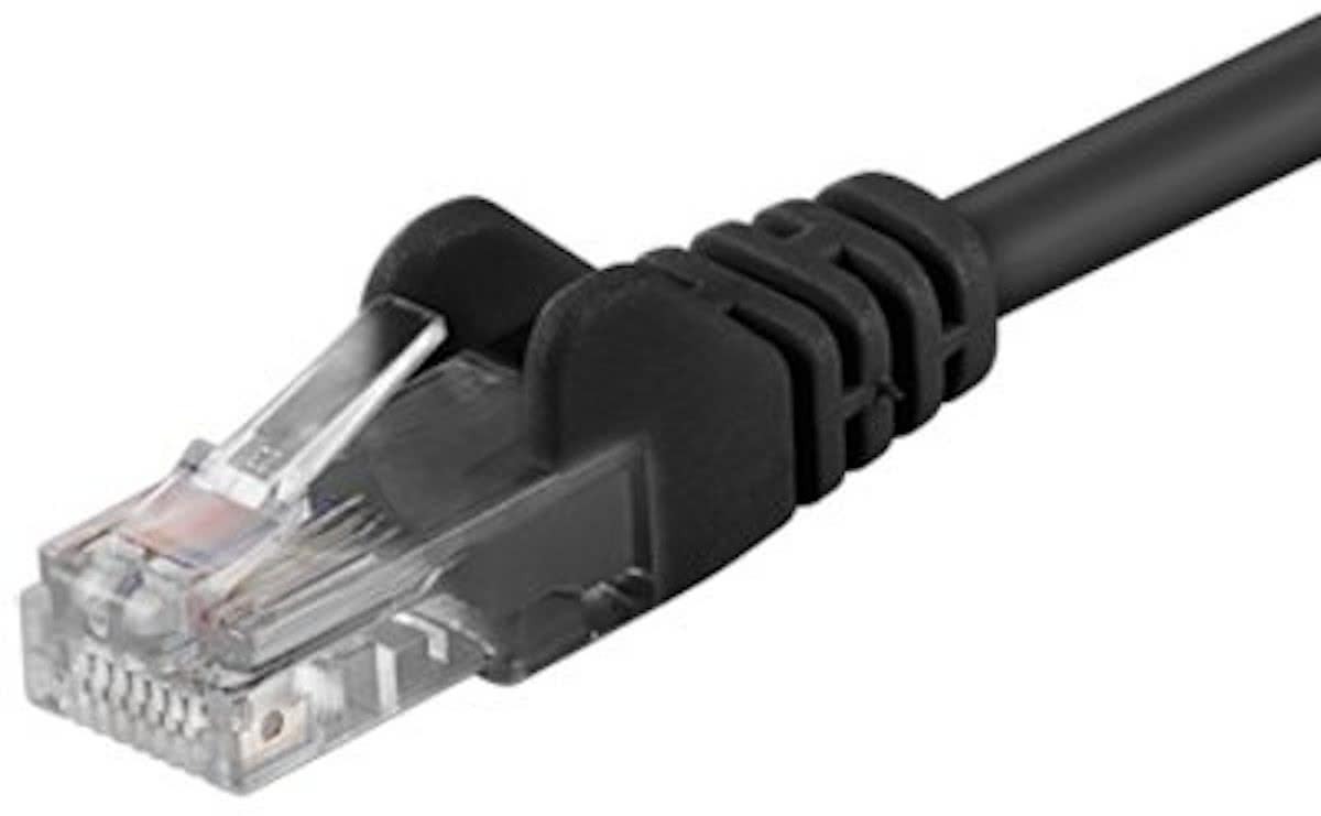 Wentronic CAT5E Netwerkkabel - RJ45 - Zwart - 15 m