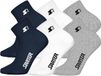 STARTER Quarter Socks - 6-pack - Navy/Wit/Grijs - Maat 39/42