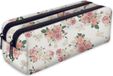 Fleurs Trousse, trousse à crayons, trousse à 2 compartiments, trousse d'écolier, motif 3D amusant, fleurs [107]