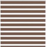 vidaXL Zebra rolgordijn 150x100 cm stofbreedte 145,9cm polyester bruin