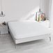 Elegant hoeslaken, 35 cm, wit, tweepersoonsbed