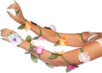 Leg Avenue Flower Arm Wrap - Polyester - Multicolor - Vrouwen