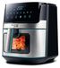 Friteuse à air chaud, 6,5 litres, 8 programmes, écran tactile, 1700 watts, acier inoxydable