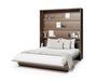 CONCEPTION PRO Lit mural escamotable 180x200 cm chêne dunin (vertical) avec matelas