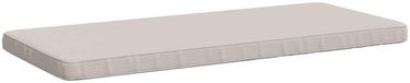 vidaXL - 1-delig - Bankkussen - VUGHT - 100% - Polyester - Wit - 110 x 50 x 5 cm
