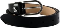 HUGO Leren Riem Zoey Sz25 Belt W95 Black Zwart