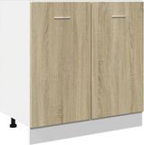 vidaXL Onderkast - 80x46x81,5 cm - Sonoma eiken - Hout - Soft-close