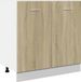 vidaXL Onderkast - 80x46x81,5 cm - Sonoma eiken - Hout - Soft-close