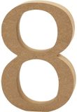Creativ company CC MDF Cijfer 8 13 cm