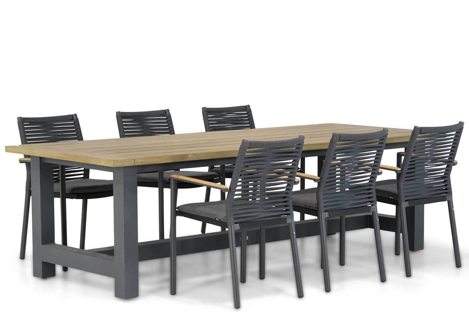 Santika Furniture Santika Giovane/San Francisco 260 cm dining tuinset 7-delig