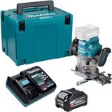 Makita RP 001 GU101 défonceuse sans fil 40 V max. 12 mm sans balai + 1x batterie 4,0 Ah + chargeur + Makpac