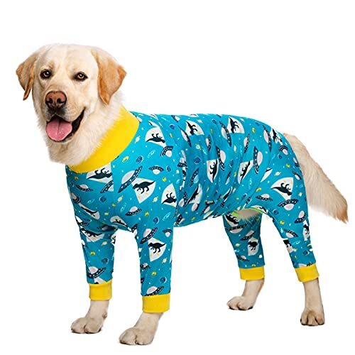 JRKJ Hondenkleding camouflage hond pyjama jumpsuit lichtgewicht hond kostuum onesies voor middelgrote grote honden meisje/jongen shirt