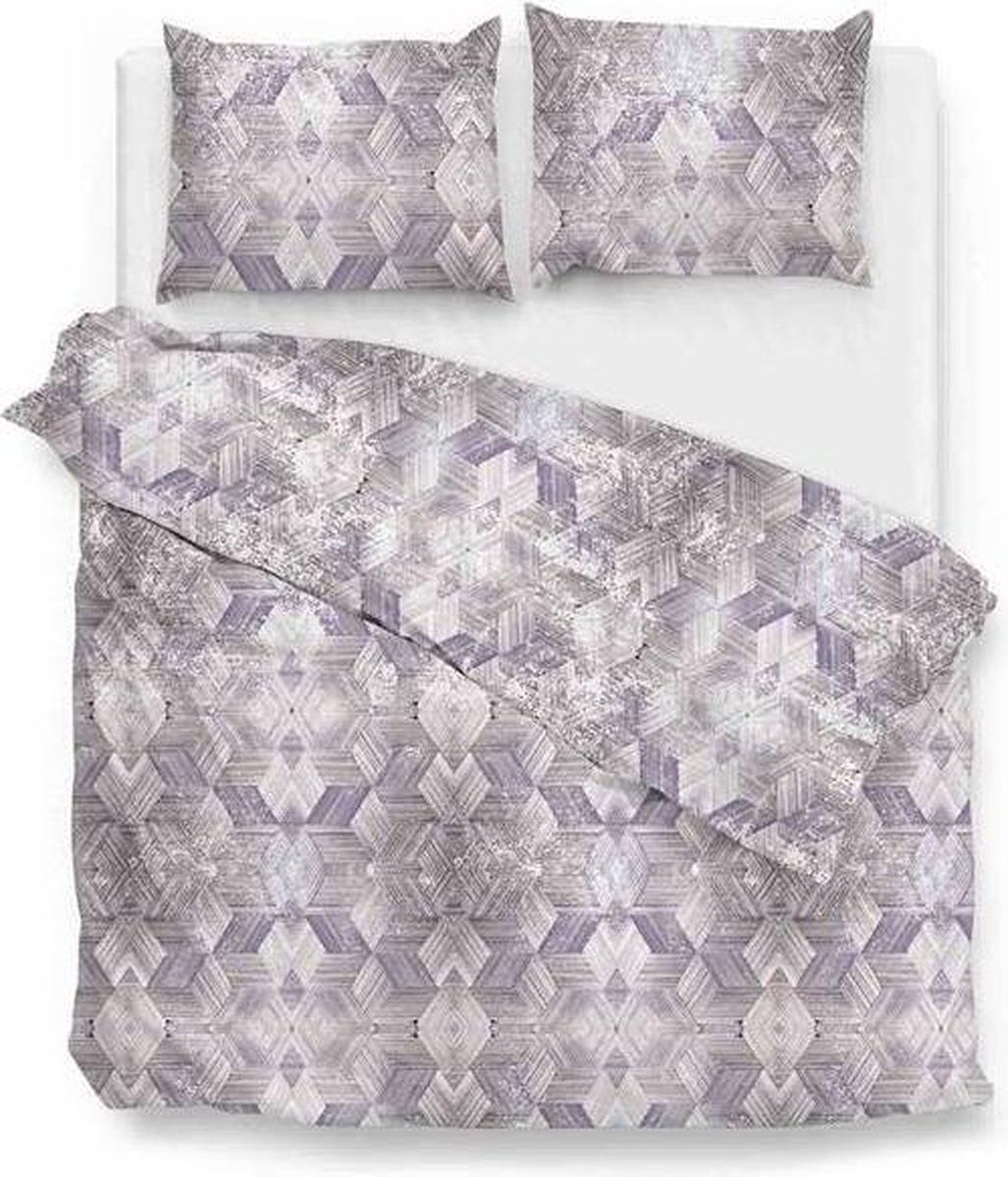 Zo!Home Walt Dekbedovertrek Lits-jumeaux 240x200/220 cm + 2 kussenslopen 60x70 cm - Paars