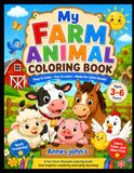 My Farm Animal Coloring Book for Kids Ages 3–6