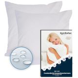 Komfortec Set van 2 Waterdichte Kussenbeschermers 45x45 cm - Wit