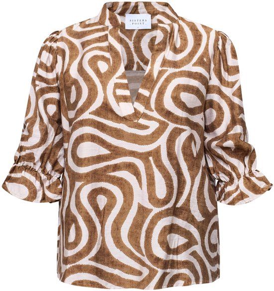 SisterS Point T-shirt Venny Ss5 19730 Dames L Camel