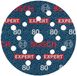 Bosch Professional Bosch 50x EXPERT O780 Folieschuurschijf, 125 mm, Korrel 80