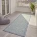 Iowa Tapis intérieur et extérieur Iowa, bleu, 80x250 cm, look bohème, en jute