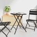 Markenlos Bistrotisch Antraciet 55 x 55 x 72,5 cm