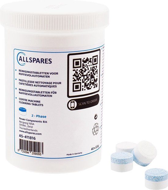 AllSpares Reinigingstabletten (40 stuks) voor Jura Koffiemachines - 62535