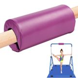 Tapis de gymnastique - Éponge - Cuir polyuréthane - Antidérapant - Violet - 24 x 10,5 cm