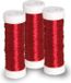Rayher Fil pour bijoux - 3x - rouge - 0,3 mm d'épaisseur - 50 mètres de cordon
