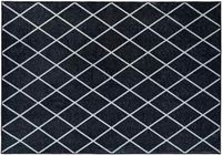 vidaXL Vloerkleed ORIZ Zwart diamanten patroon 120 x 170 cm