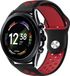 Strap-it Siliconen sport bandje - zwart/rood