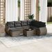 Maison Exclusive - Salon de jardin 8 pièces avec coussins gris en polyrotin