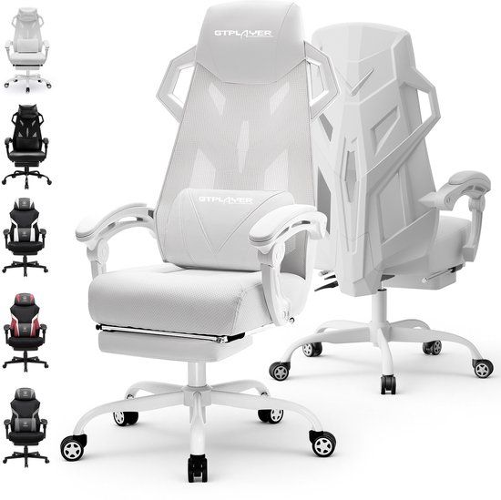 GTPLAYER Ergonomische Bureaustoel - Wit