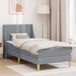 Maison Exclusive Lit bébé exclusif avec matelas, couleur gris clair, dimensions 90 x 190 cm, en polyester