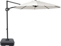 AXI Solea Parasol suspendue Ø 300 cm Ensemble complet incl. pied de parasol remplissable et housse de protection Anthracite/beige