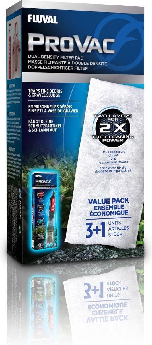 Fluval ProVac Filter Cartridge - 4 stuks