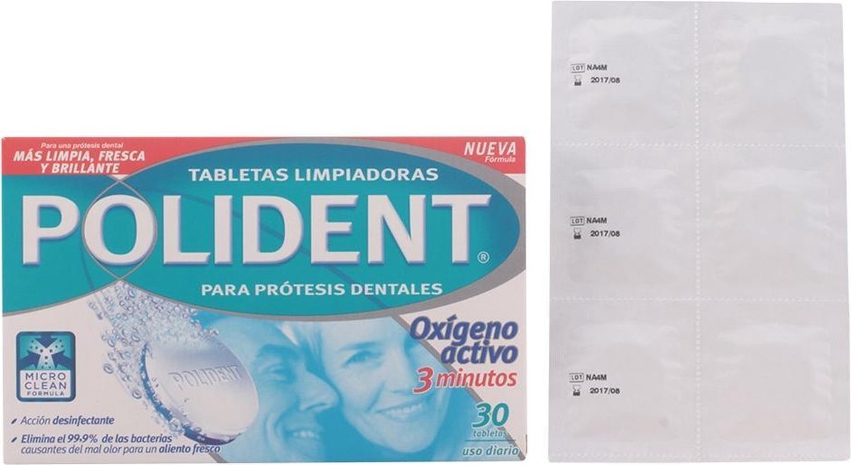 Polident Pastillas Originales Limpiadoras 30 Uds