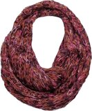 Grof Gebreide Colsjaal - Ronde Sjaal - Roestbruin - 65 x 26 cm