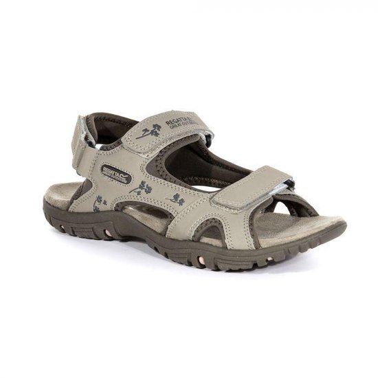 REGATTA Polska Sandalen Hiking Dames Verstelbare Banden Gewatteerd Voetbed Haris Beige