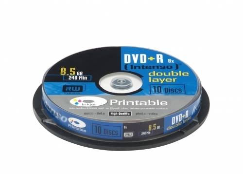 Intenso 1x10 DVD+R 8.5GB 8x Double Layer printable