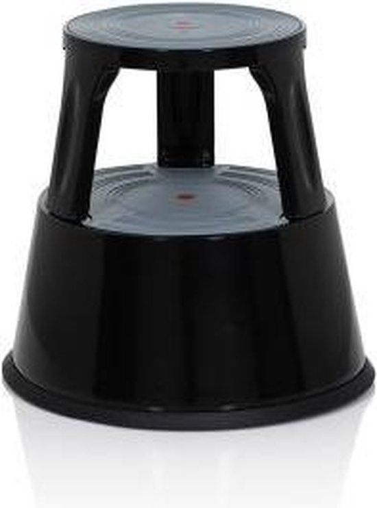 hjh OFFICE Tio-M II Werkstoel / werkkruk - Zwart - Kunststof