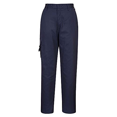 Portwest C099 Women's Combat Trousers, Regular, Size S, Navy