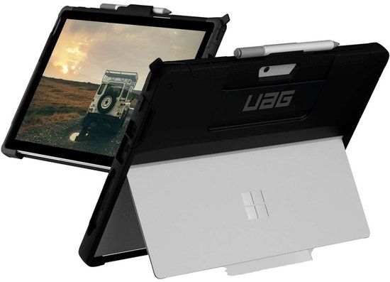 Urban Armor Gear Scout Handstrap Case Back cover Zwart Tabletcover