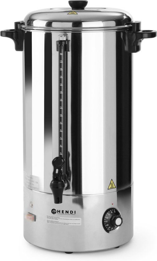 Hendi Elektrische Ketel voor Glühwein, Koffie en Thee - 20 Liter - RVS