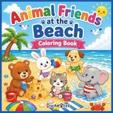 Animal Friends at the Beach Coloring Book